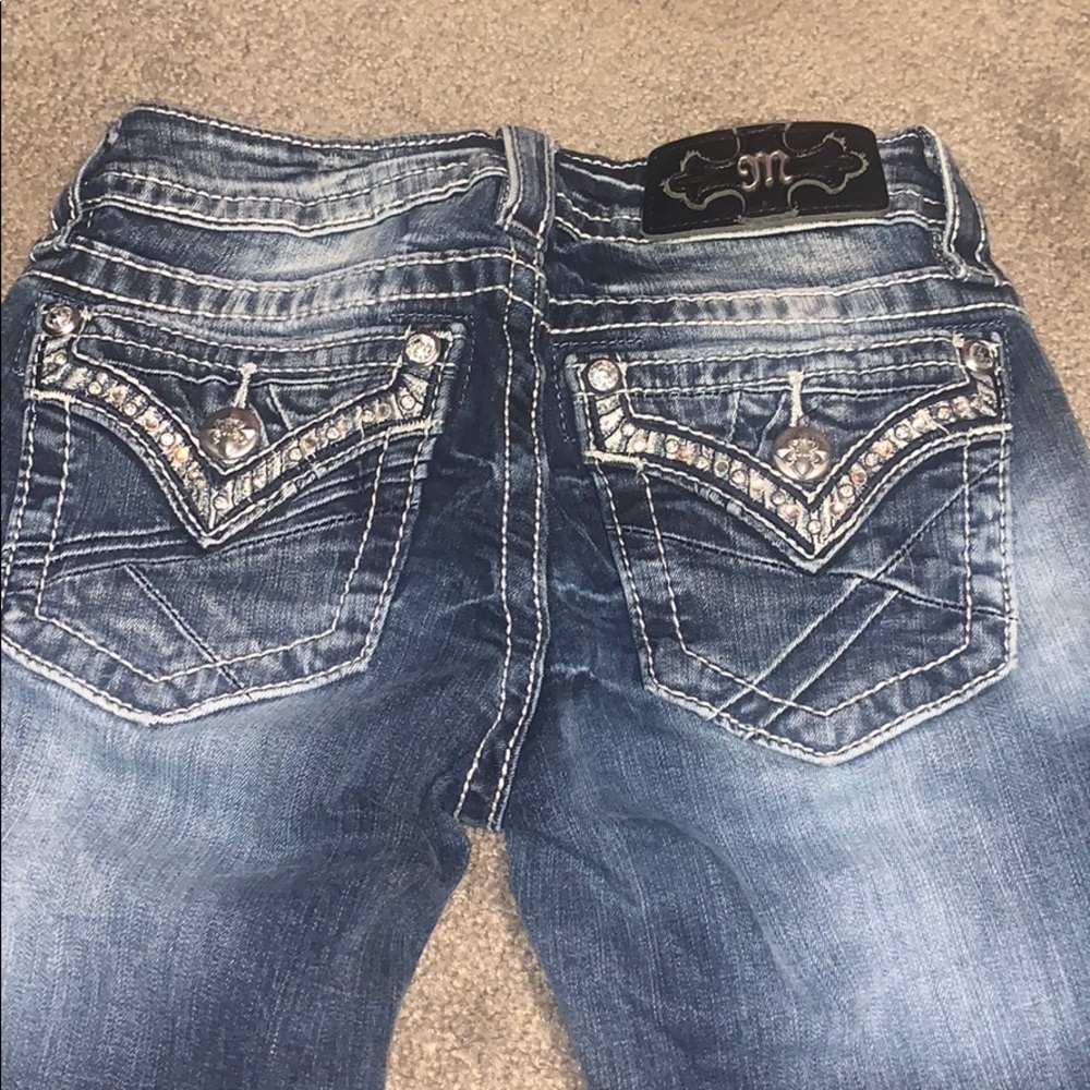 Miss me standard boot size 23 jeans distressed